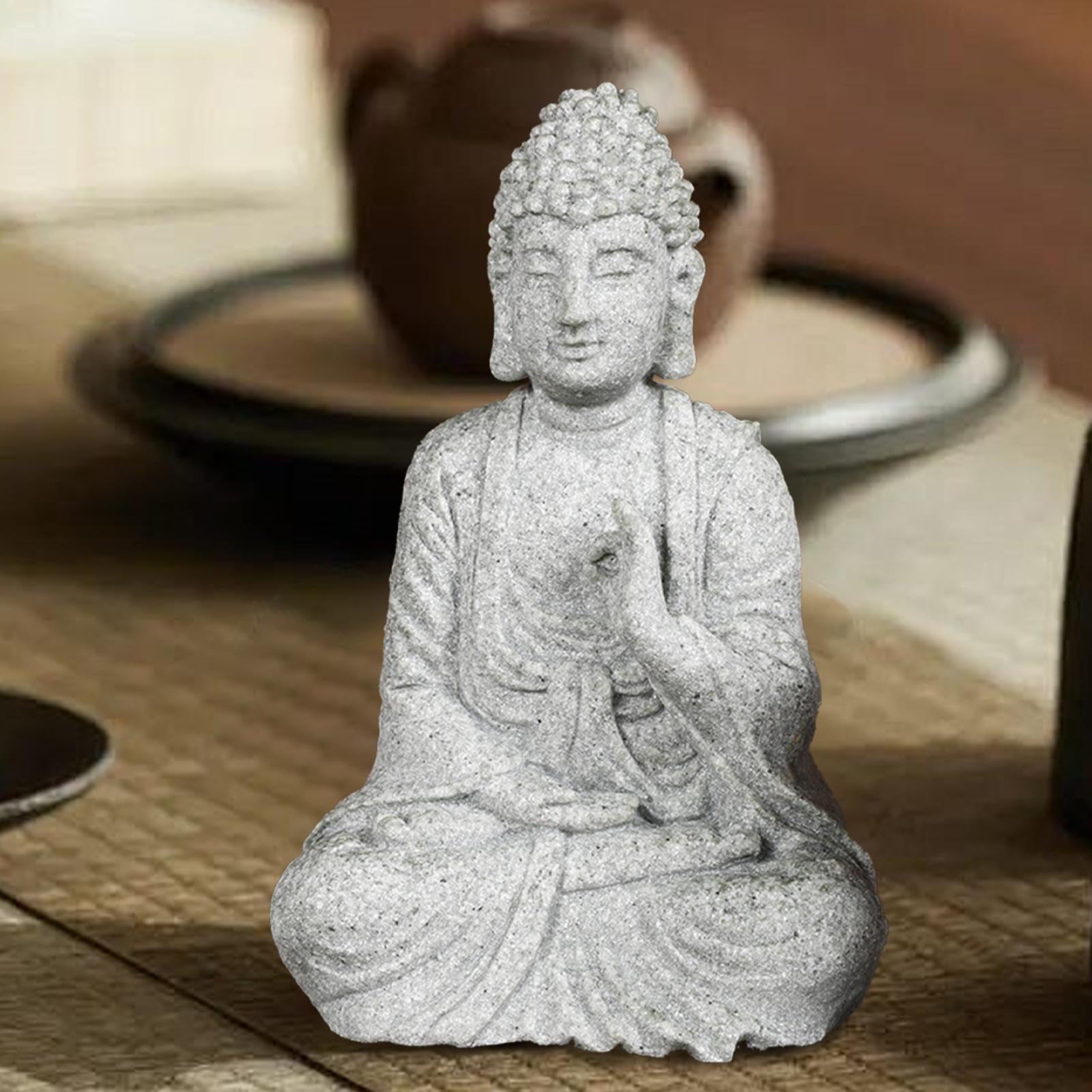 Amazon.co.jp: 仏像の装飾、彫刻の装飾中国の装飾、仏座禅の装飾、造園